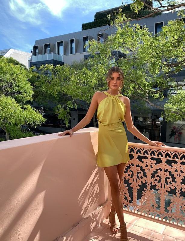 One Fell Swoop Audrey Mini Dress Citron Size 12 photo 3