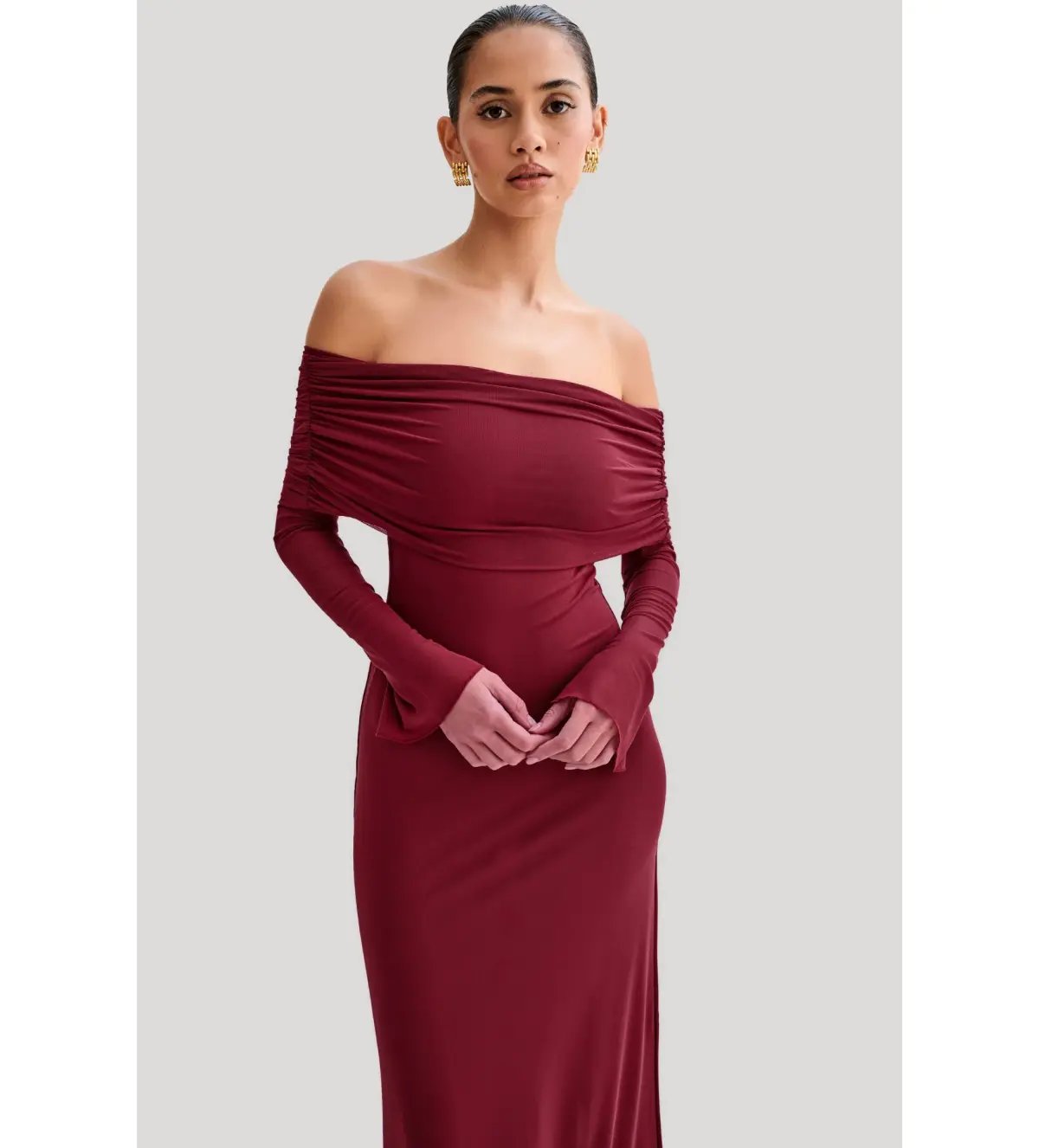 Meshki Josie Maxi Dress  Wine  Size XS/Au photo 4
