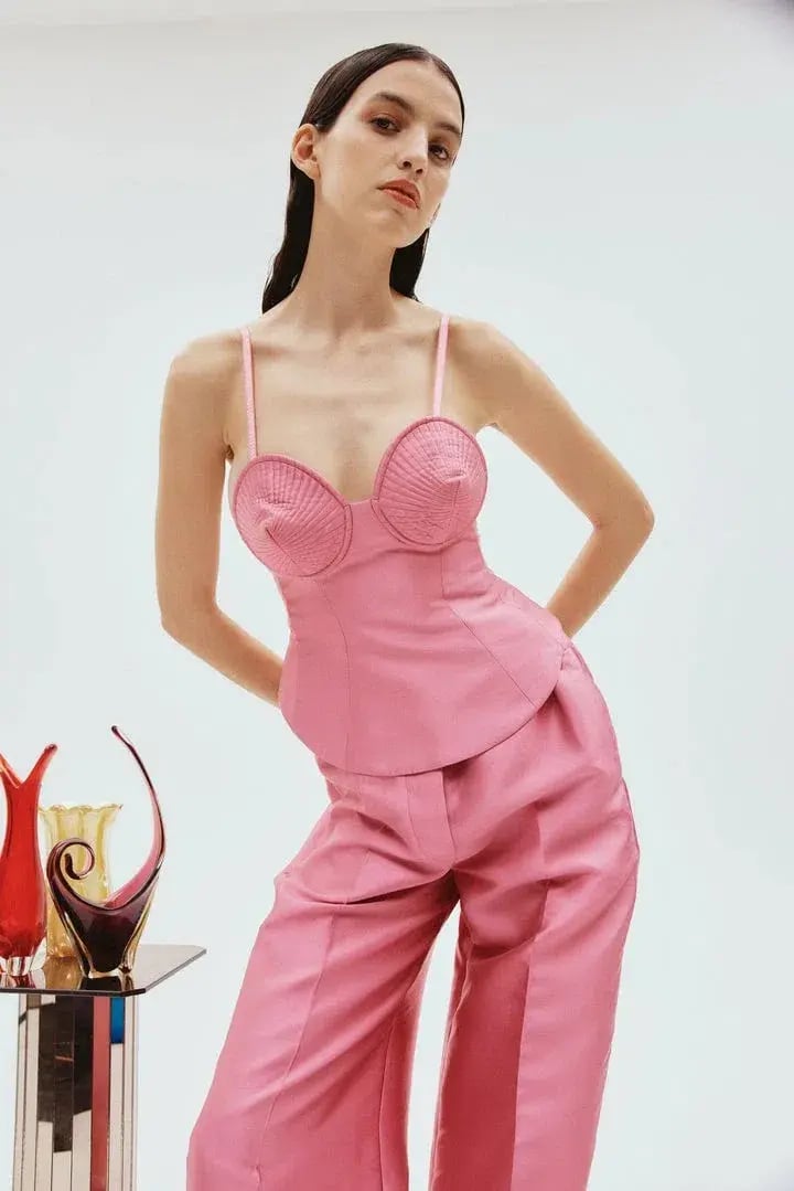 Alemais Priscilla Corset Top Pink Size 12 photo 2