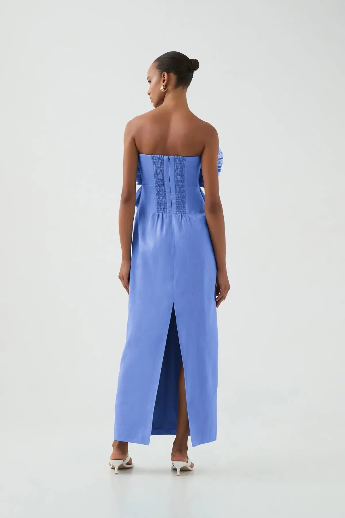 Aje Kira Blue Midi Dress Ocean Wave Size XS / AU 6 photo 5