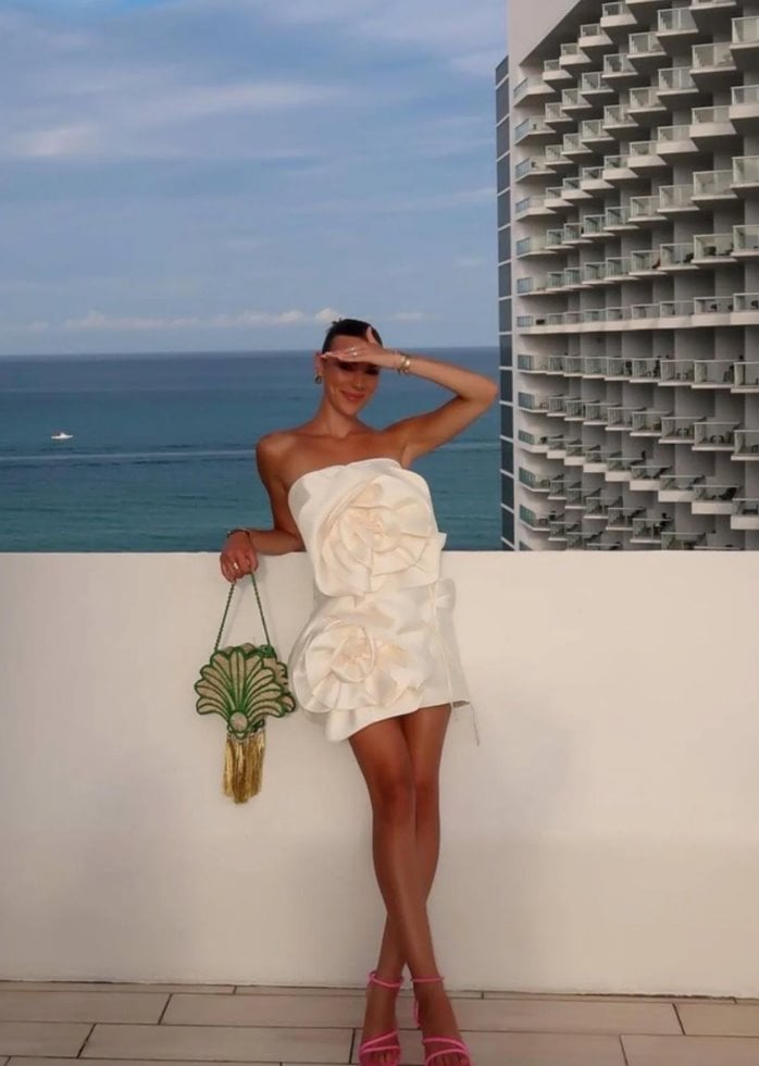 Yojani Elora Dress Ivory photo 4