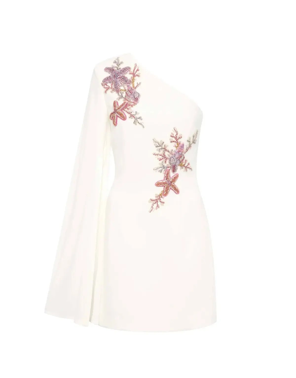 Rebecca Vallance Chantara One Shoulder Mini Dress Ivory Size 10 photo 6