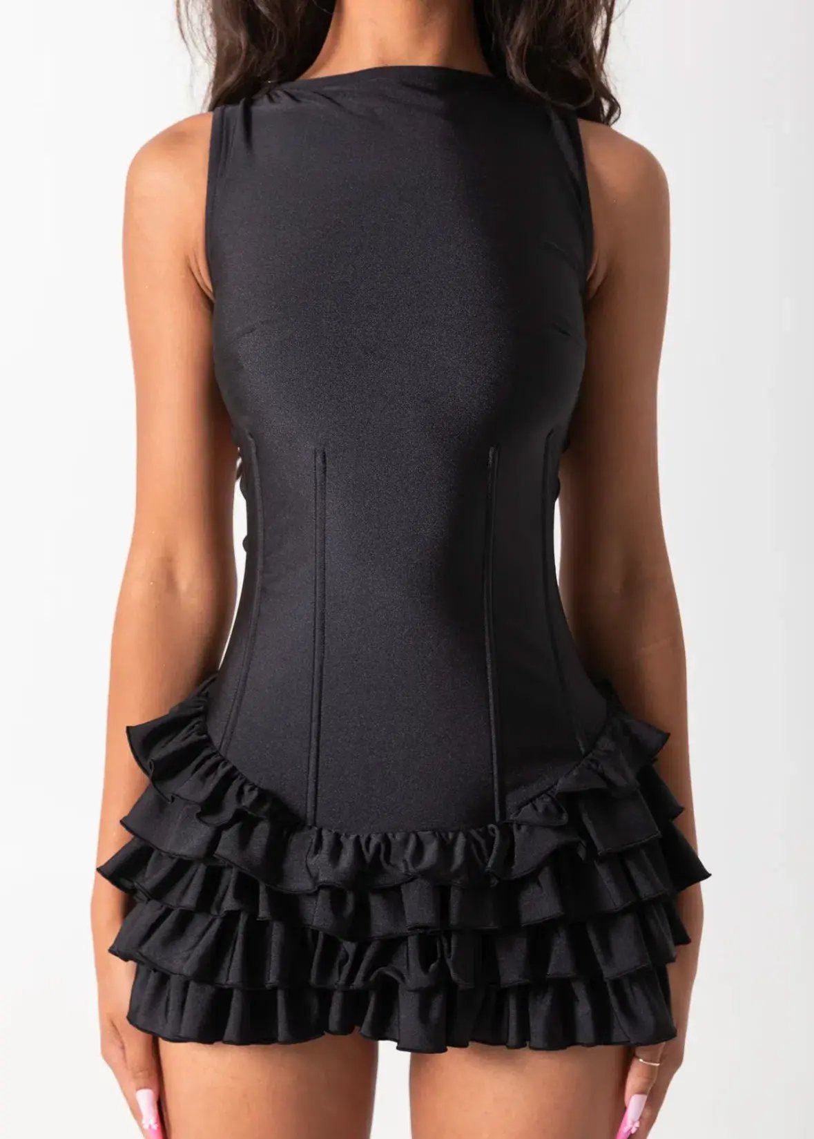 Bye Bambi Madison Mini Dress Black Size AU 10 photo 6
