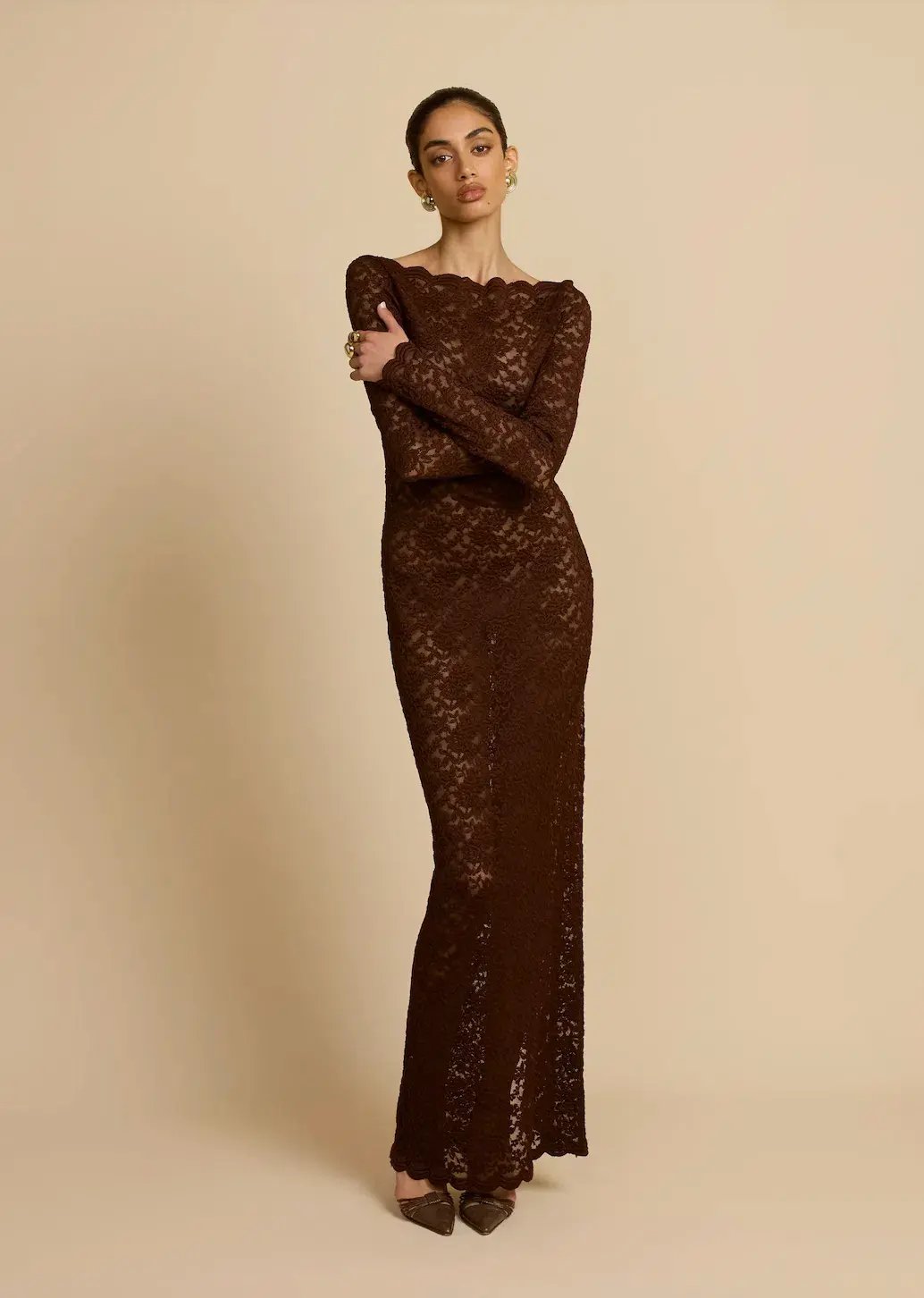 Arcina Ori Monet Maxi Dress Brown Size S / AU 8 photo 2