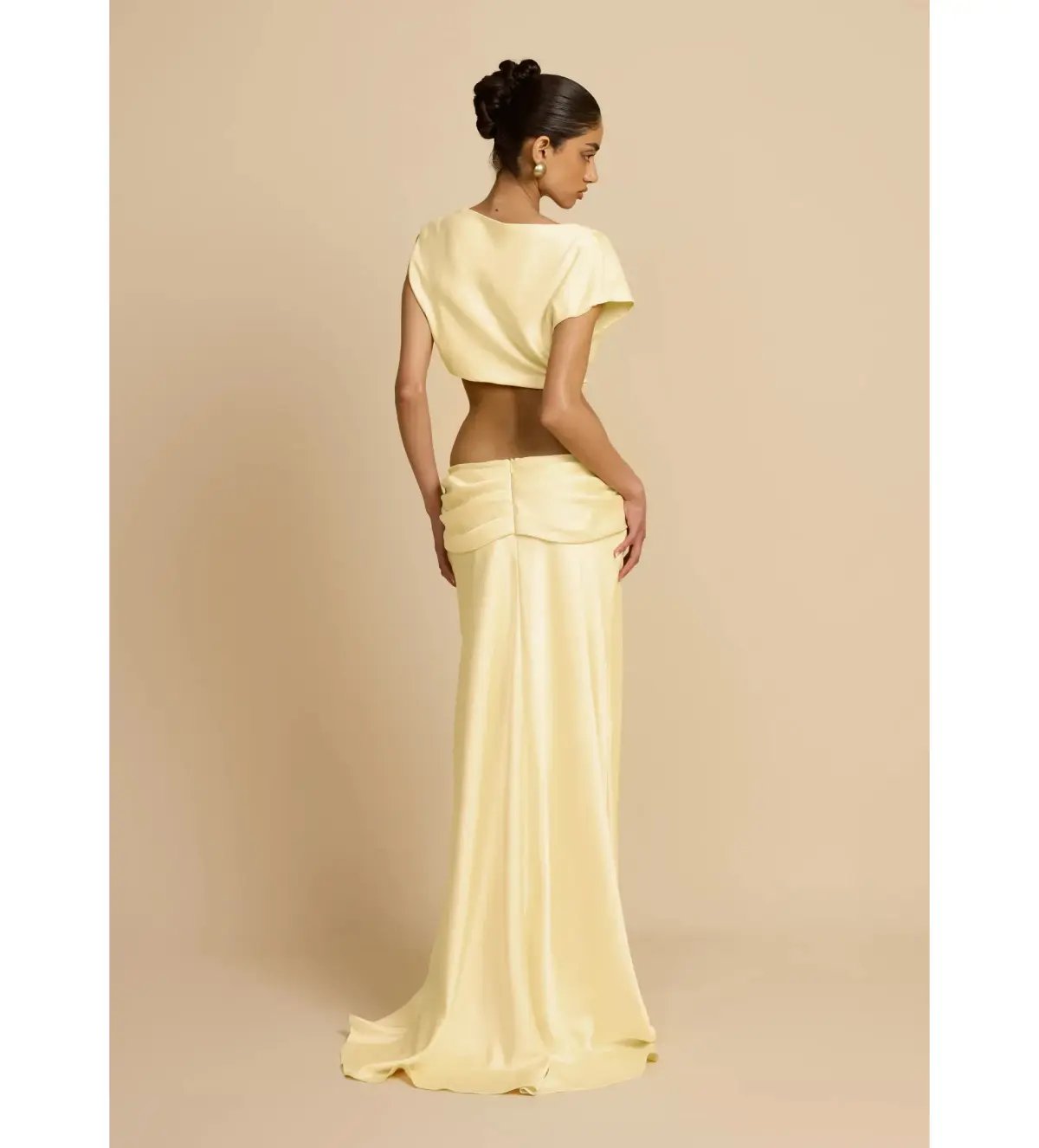 Arcina Ori Andi Top And Andi Maxi Skirt Yellow Size XS / Size Au 6 photo 4