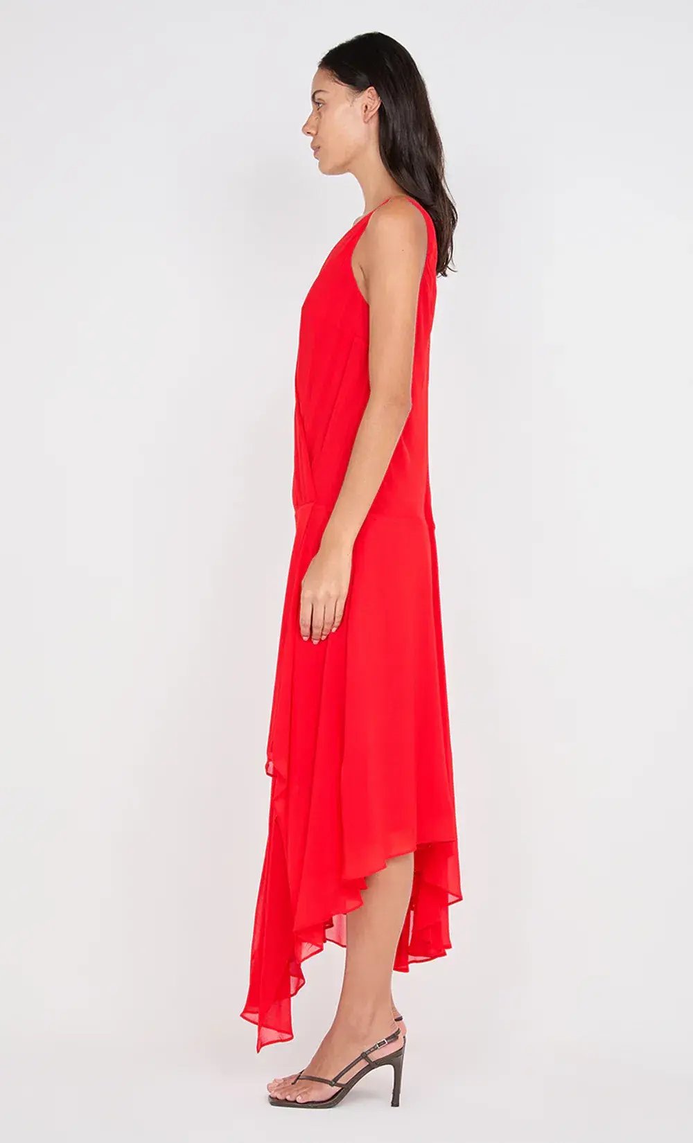 Bec & Bridge Rhone Wrap Asym Dress Chilli Size 10 photo 4