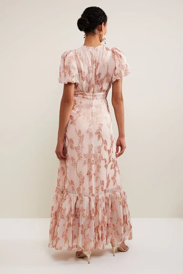 Phase Eight Genette Jacquard Pink Dress Pink Size 20 photo 3
