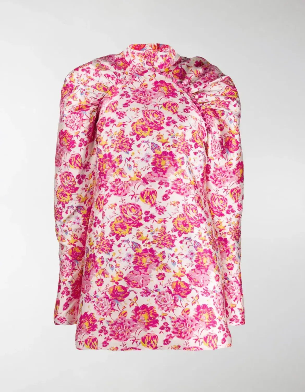 Rotate by Birger Christenson Ruched Floral Jacquard Mini Dress Size 8 photo 6