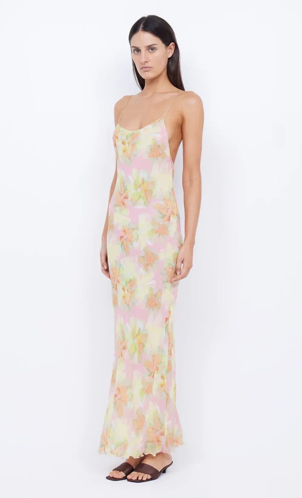 Bec & Bridge Zephy Print Slip Dress Floral Size 8 photo 2