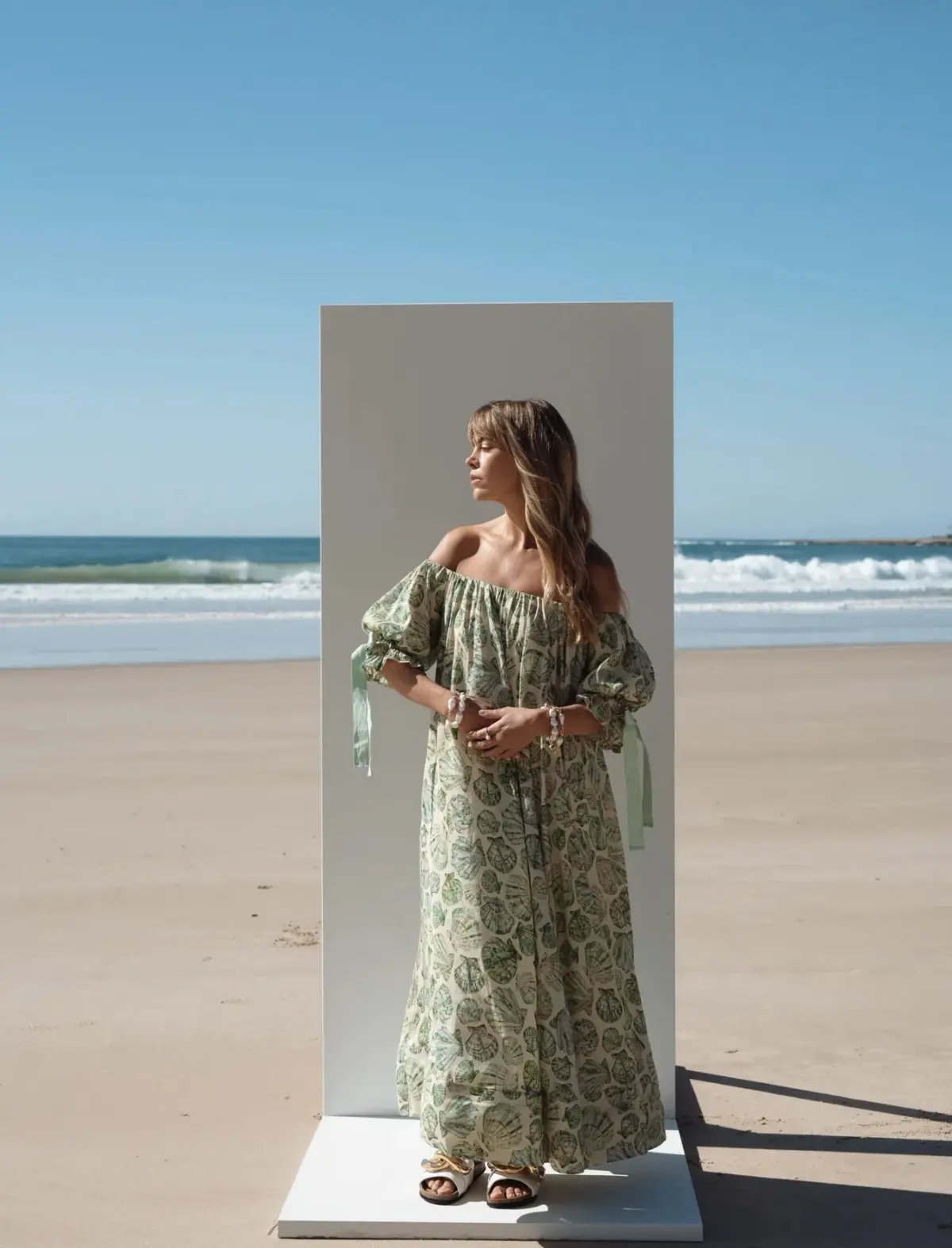 Odet Seashell Gown Pistachio Size 12 photo 2