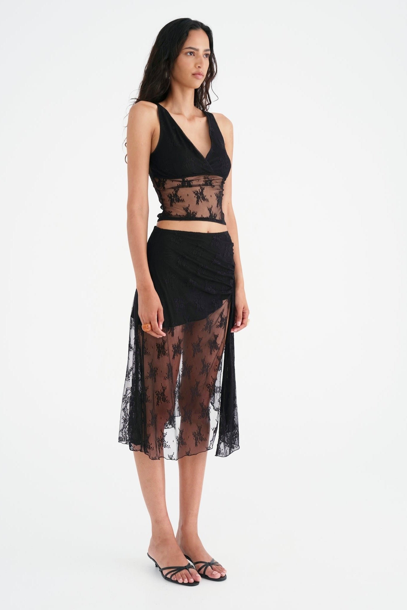BENNI FLYNN MAXI SKIRT - BLACK photo 2