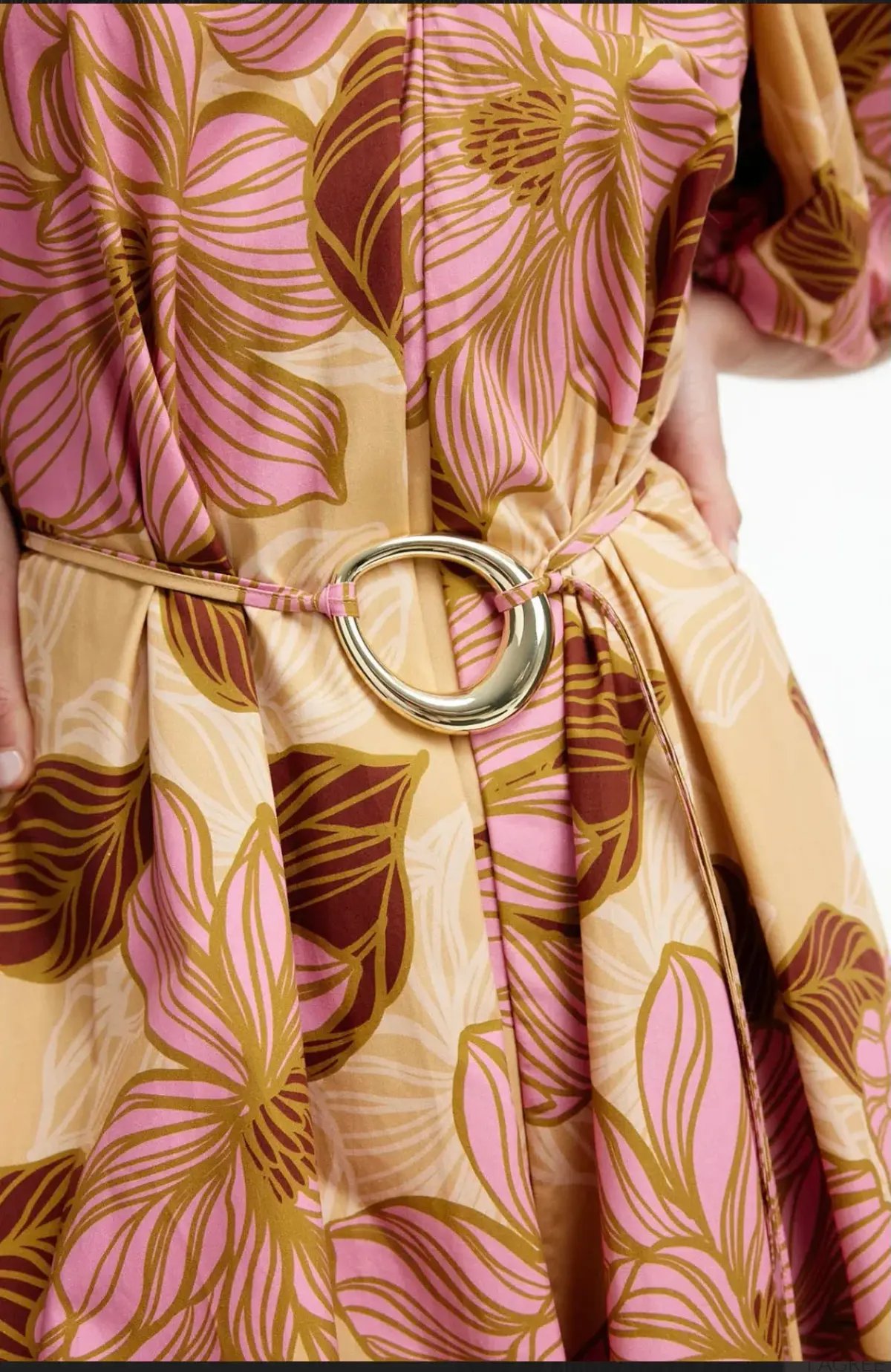 Kinney Elle Puff Sleeve Maxi Dress Rosa Floral Size XXL / AU 16 photo 5