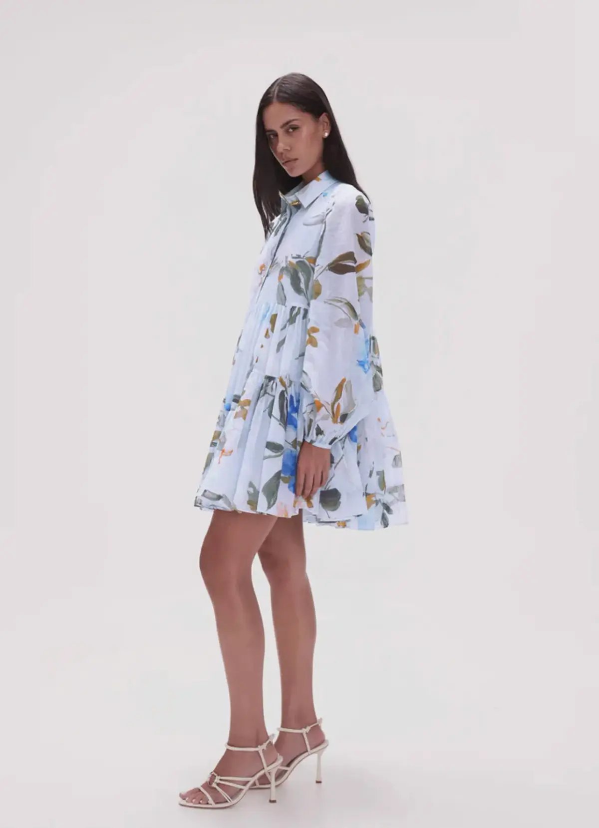 Aje Georgia Smock Mini Dress Print Size AU 8 photo 2