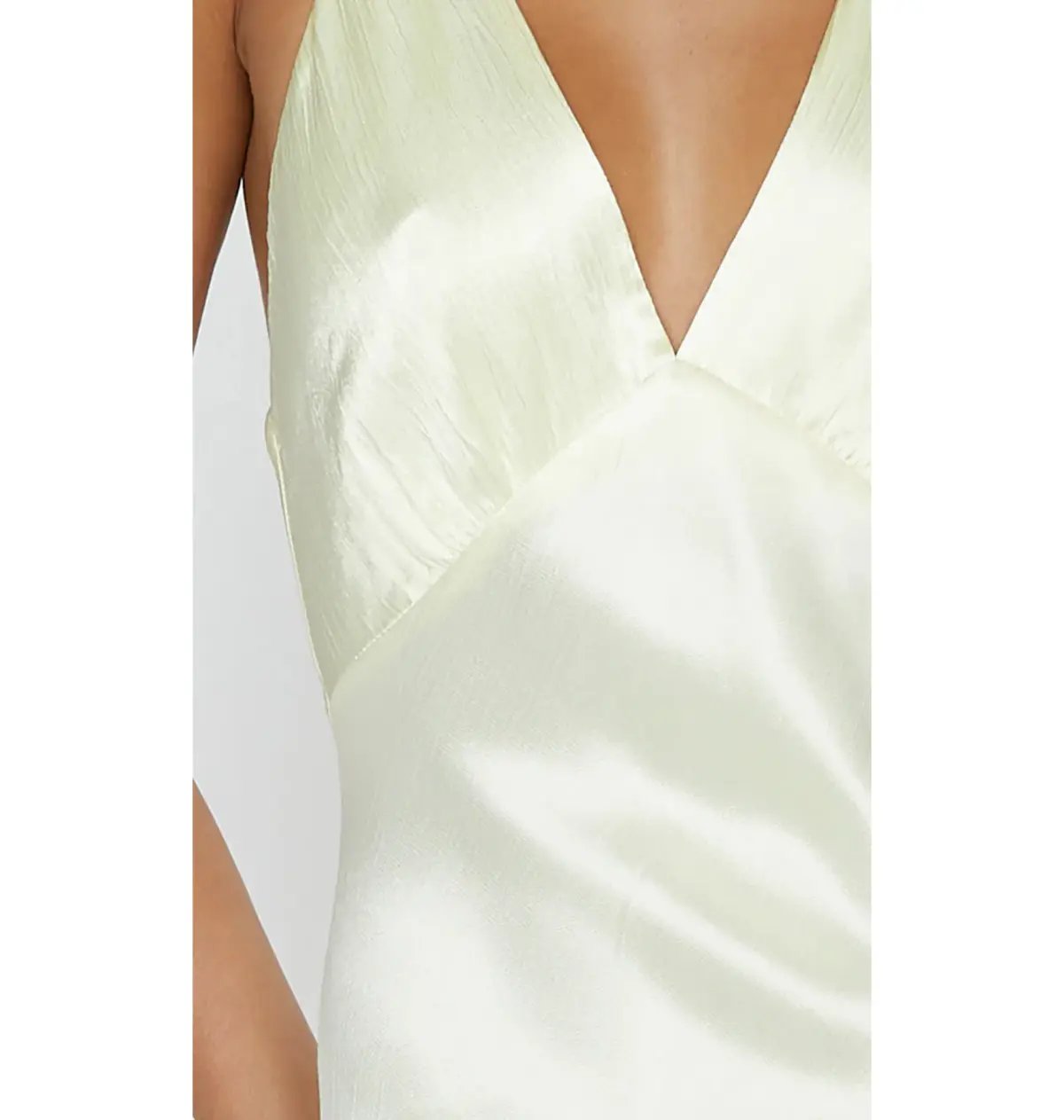 Bec & Bridge Moon Dance V Neck Maxi Dress Ice Yellow Size AU 8 photo 3
