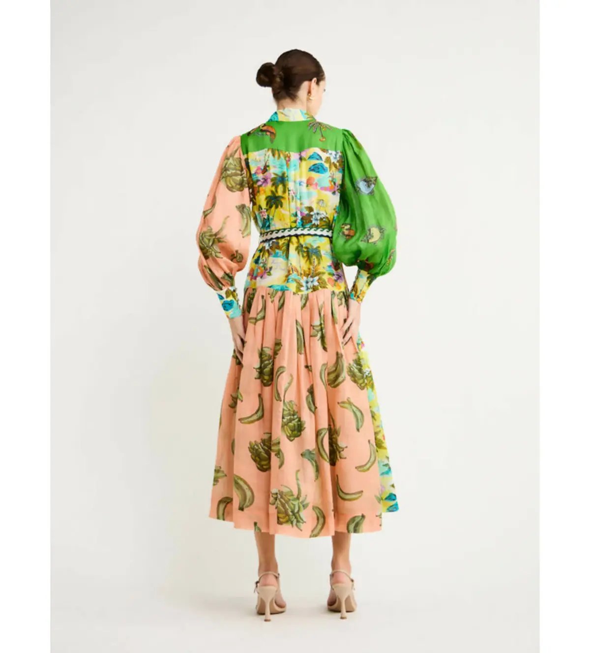 Alemais Holiday Patchwork Shirtdress Multi Size AU 14 photo 3
