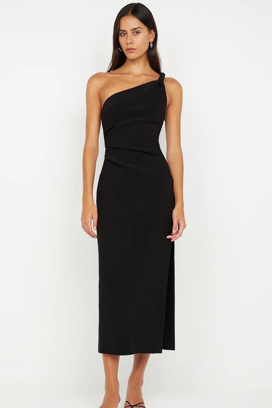 Bec & Bridge Ariven Asym Midi Dress - Black photo 2