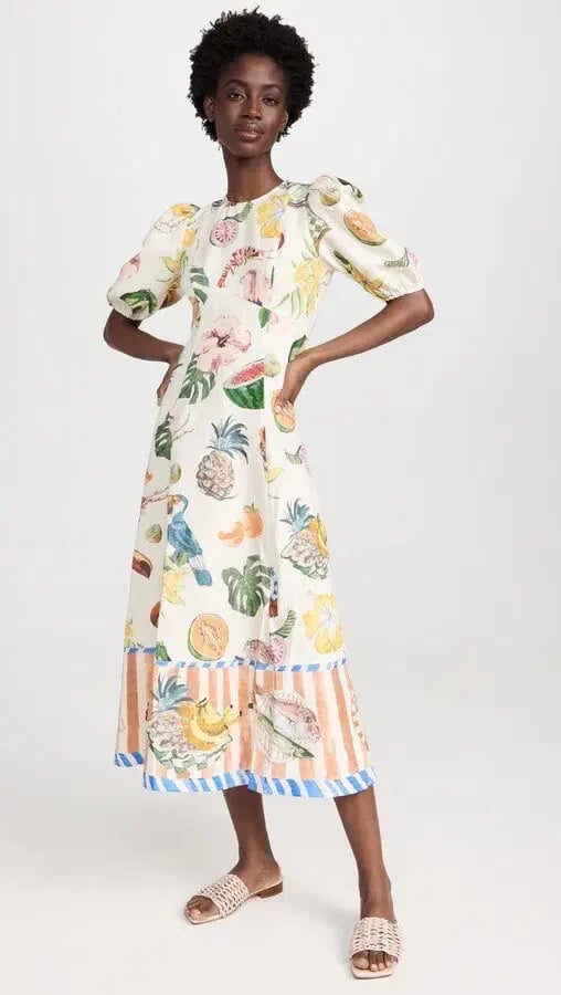 Alemais Theo Midi Dress Multi Size 12 AU photo 20