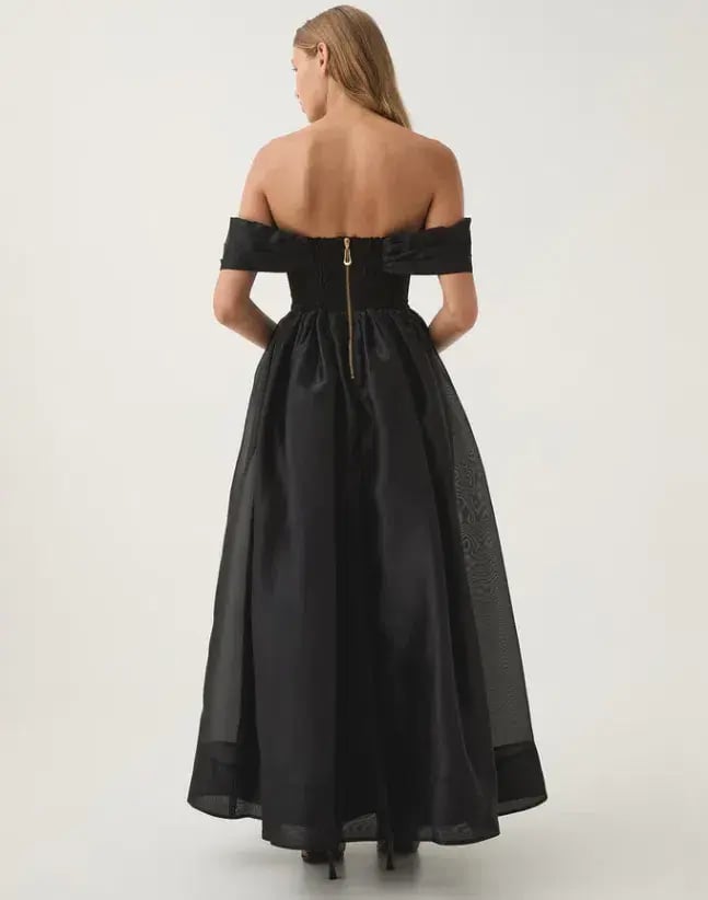Aje Cordelia Corseted Maxi Dress Black Size AU 8 photo 4