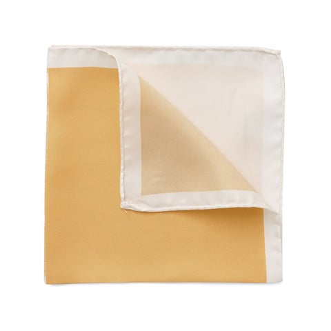 Joe Black Gold Paisley 4 Fold Pocket Square photo 2