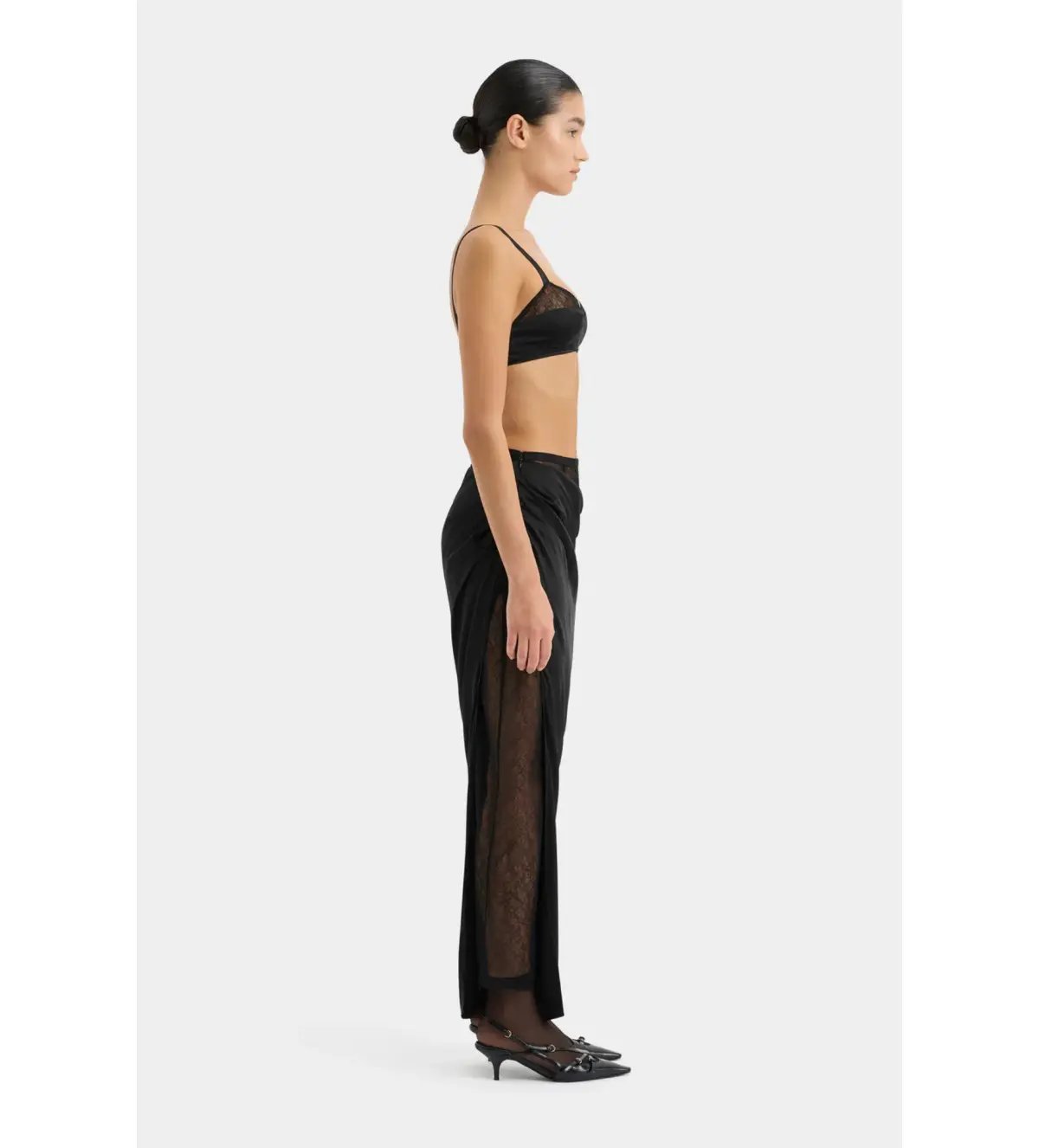 Sir The Label Dunya Draped Bralette with cardigan and skirt Size 1 photo 2