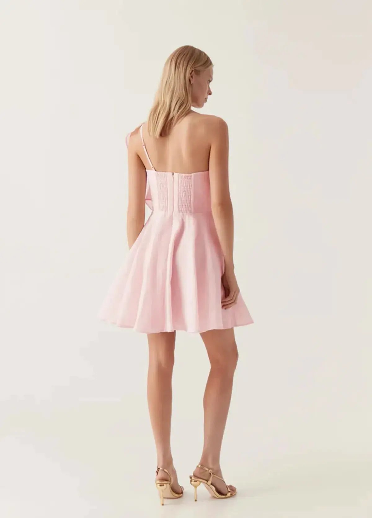AJE Genesis Mini Dress Soft Pink Size AU 10 photo 3