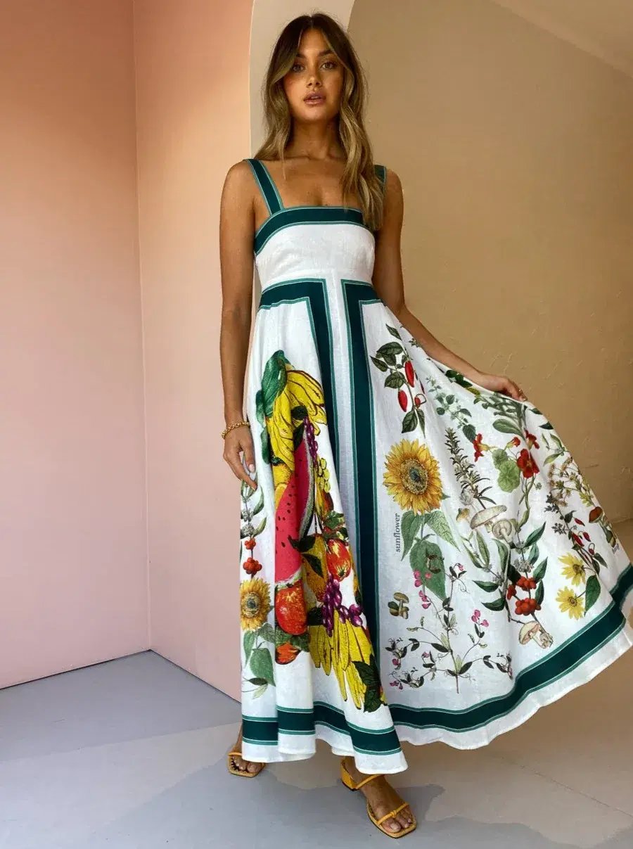 Alemais Frutta Midi Sundress in Multi Size 6 photo 4