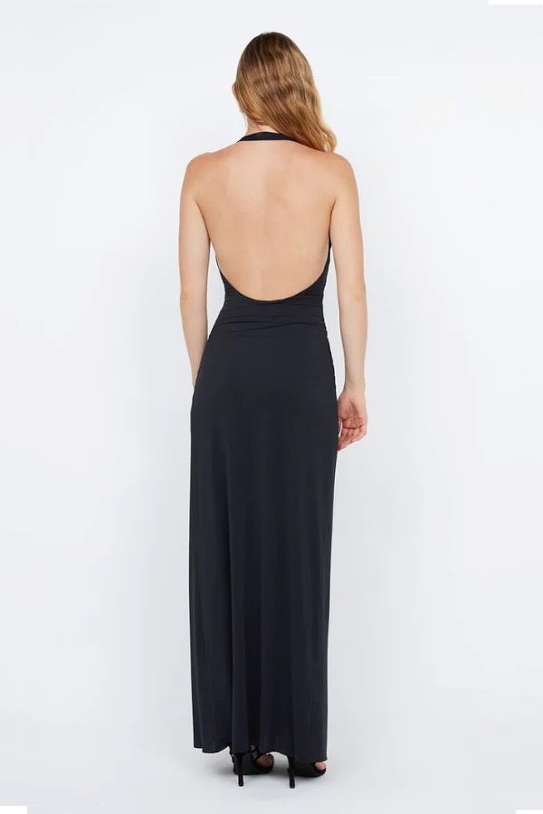 Bec & Bridge Tillie Drape Maxi Dress - Black photo 4