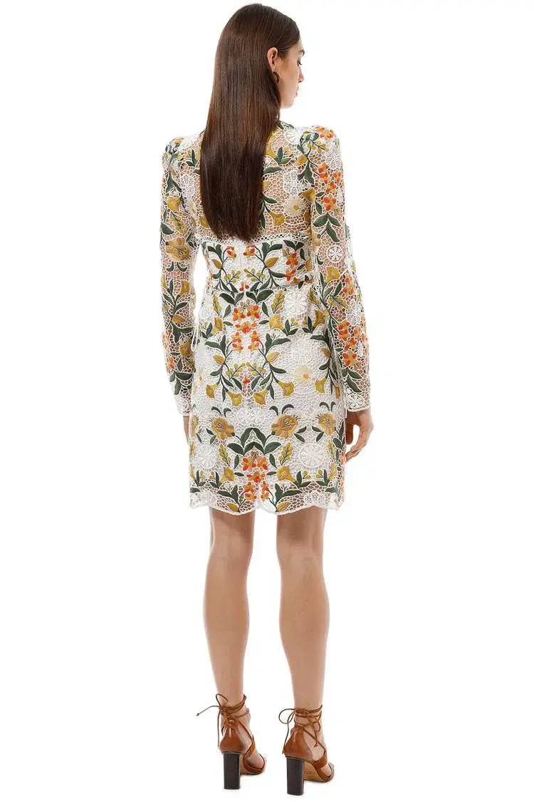 Thurley Vasette Lace Mini Dress Floral Size 8 photo 3