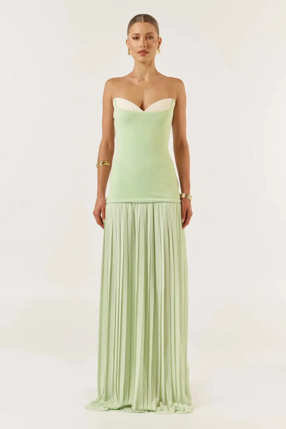 She is Olla Nicolette Maxi Dress Green Size XS/Au 6 photo 2