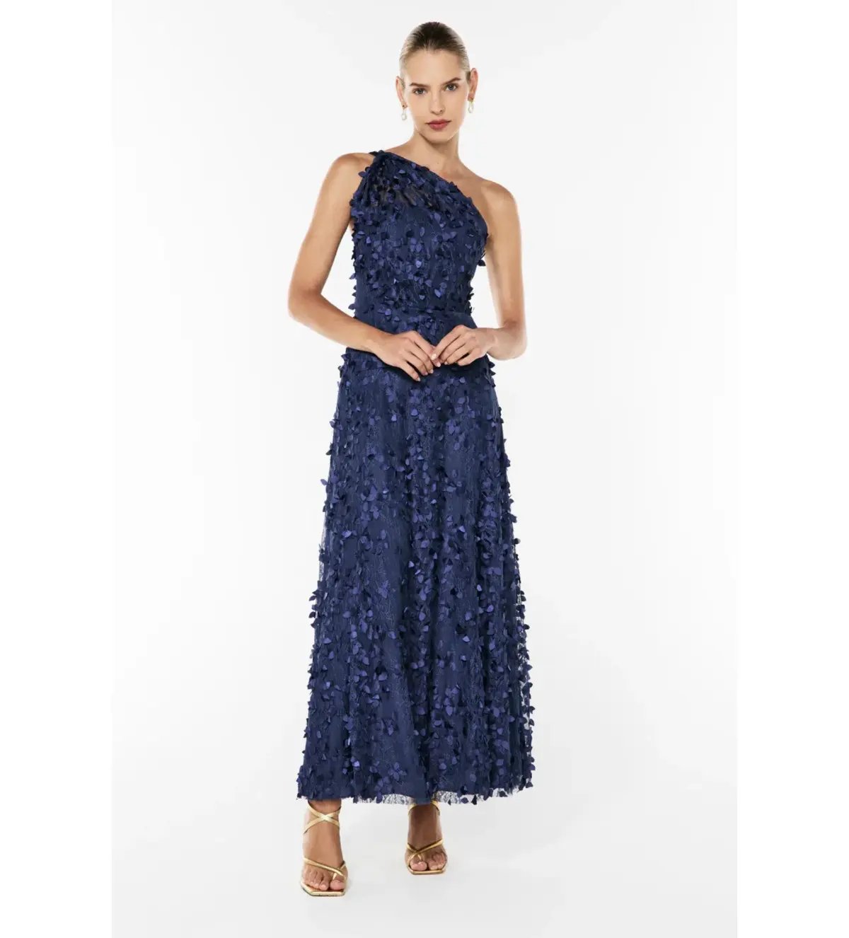 Manning Cartell Enchantment One Shoulder Maxi Dress Royal Blue Size AU 14 photo 2
