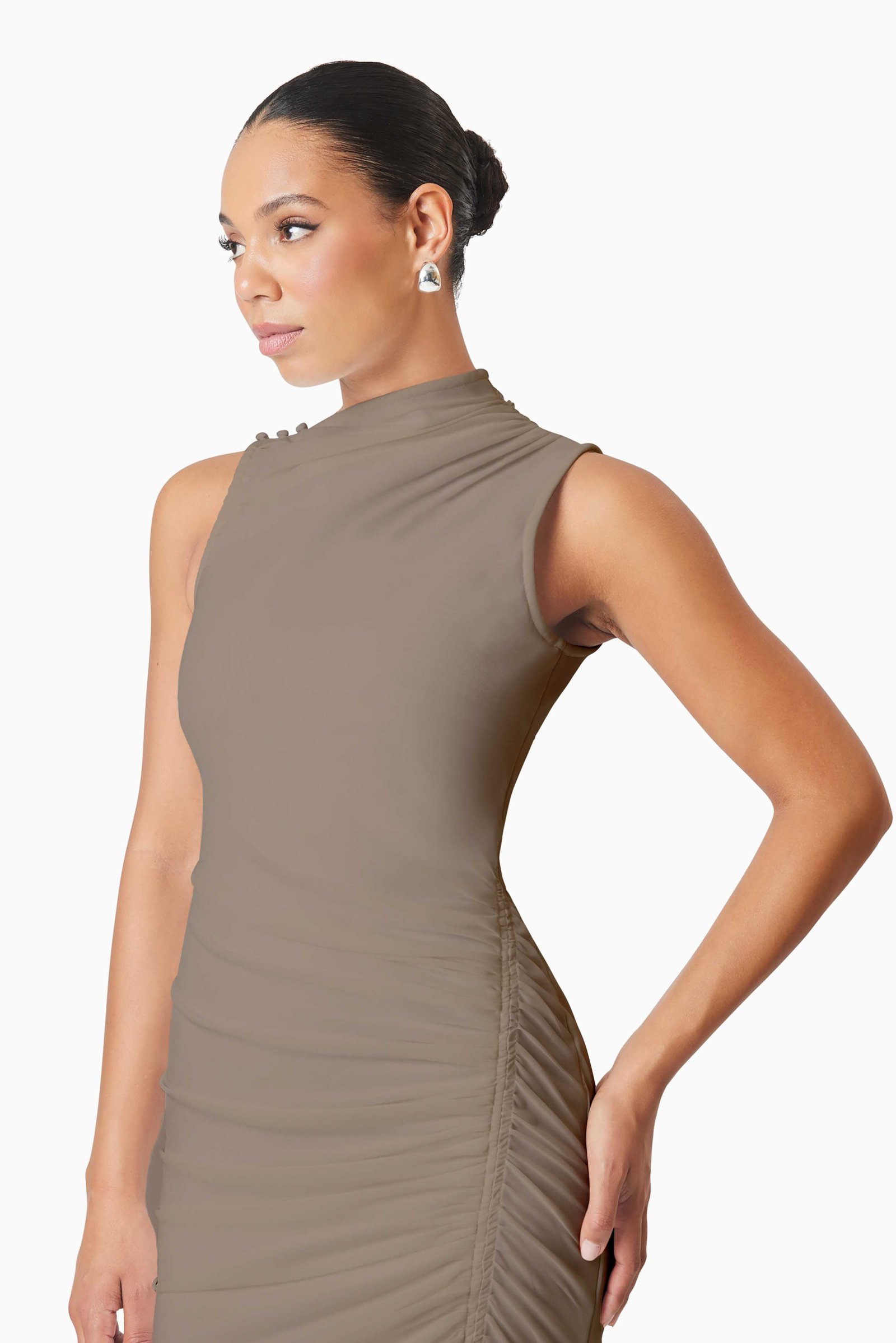 ELLIATT PHOEBE MAXI DRESS - MUSHROOM photo 5
