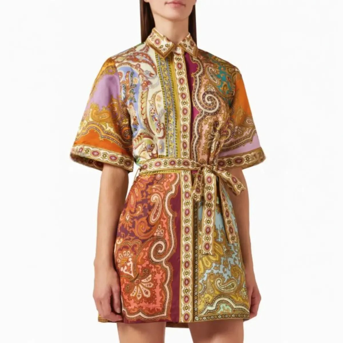 Alemais Clemenza Spliced Mini Dress Multi Size AU 8 photo 2
