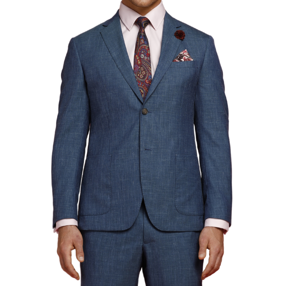 Gibson Teal Linen Suit Jacket photo 2