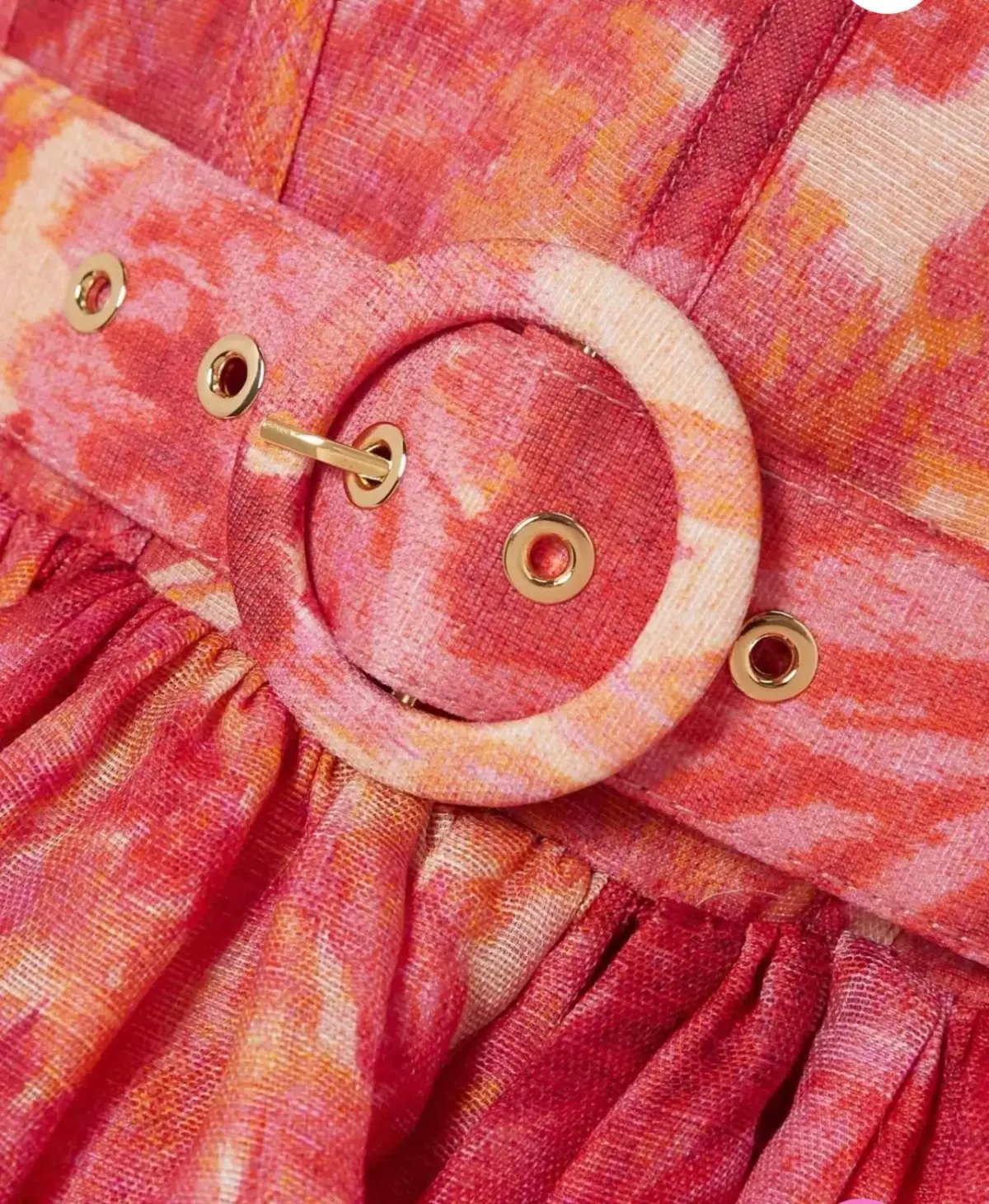 Zimmermann High Tide Mini Dress in Pink Ikat Floral Size 0P / AU 6 photo 3