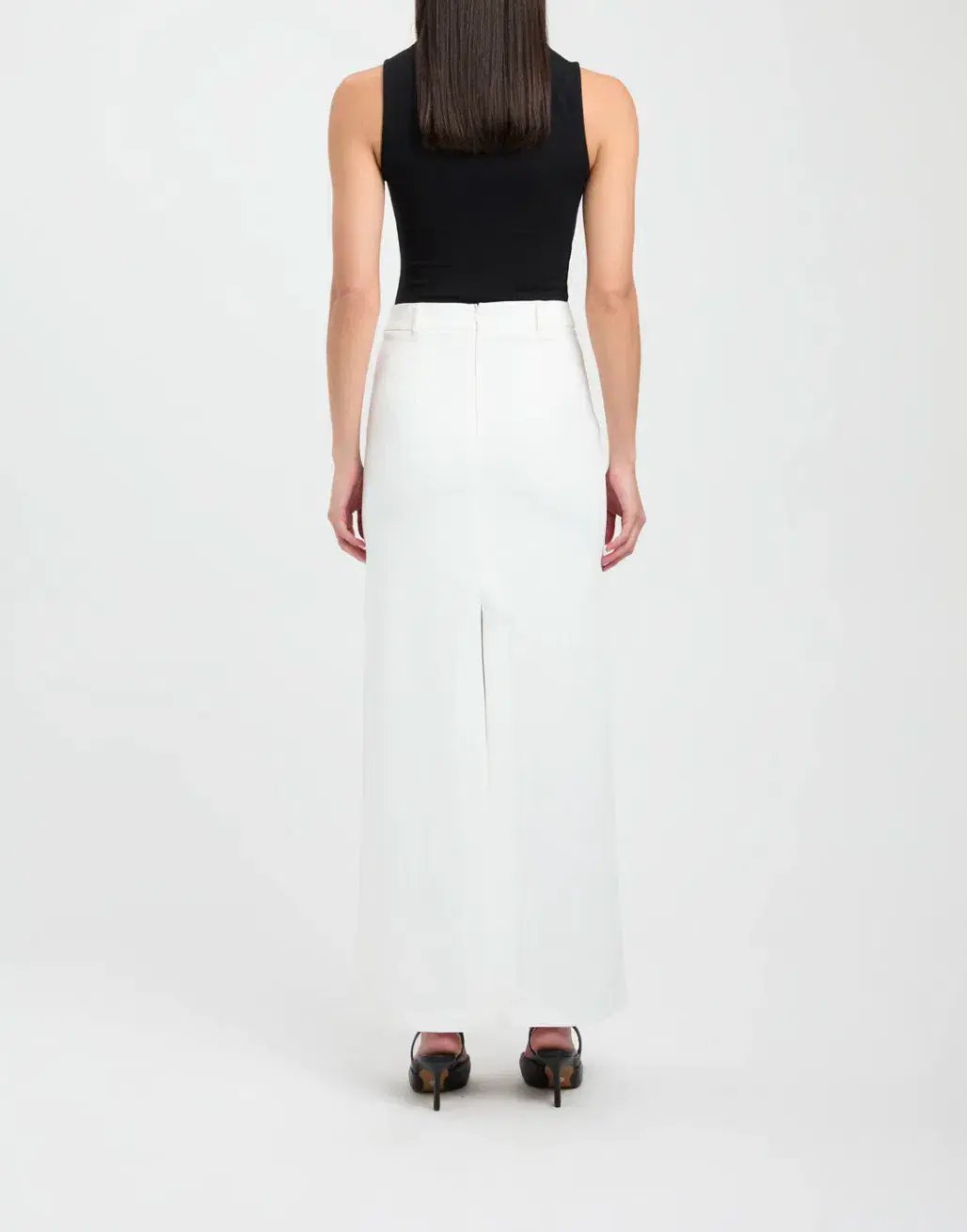 Kookai Ariel Maxi Skirt White Size 8 photo 2