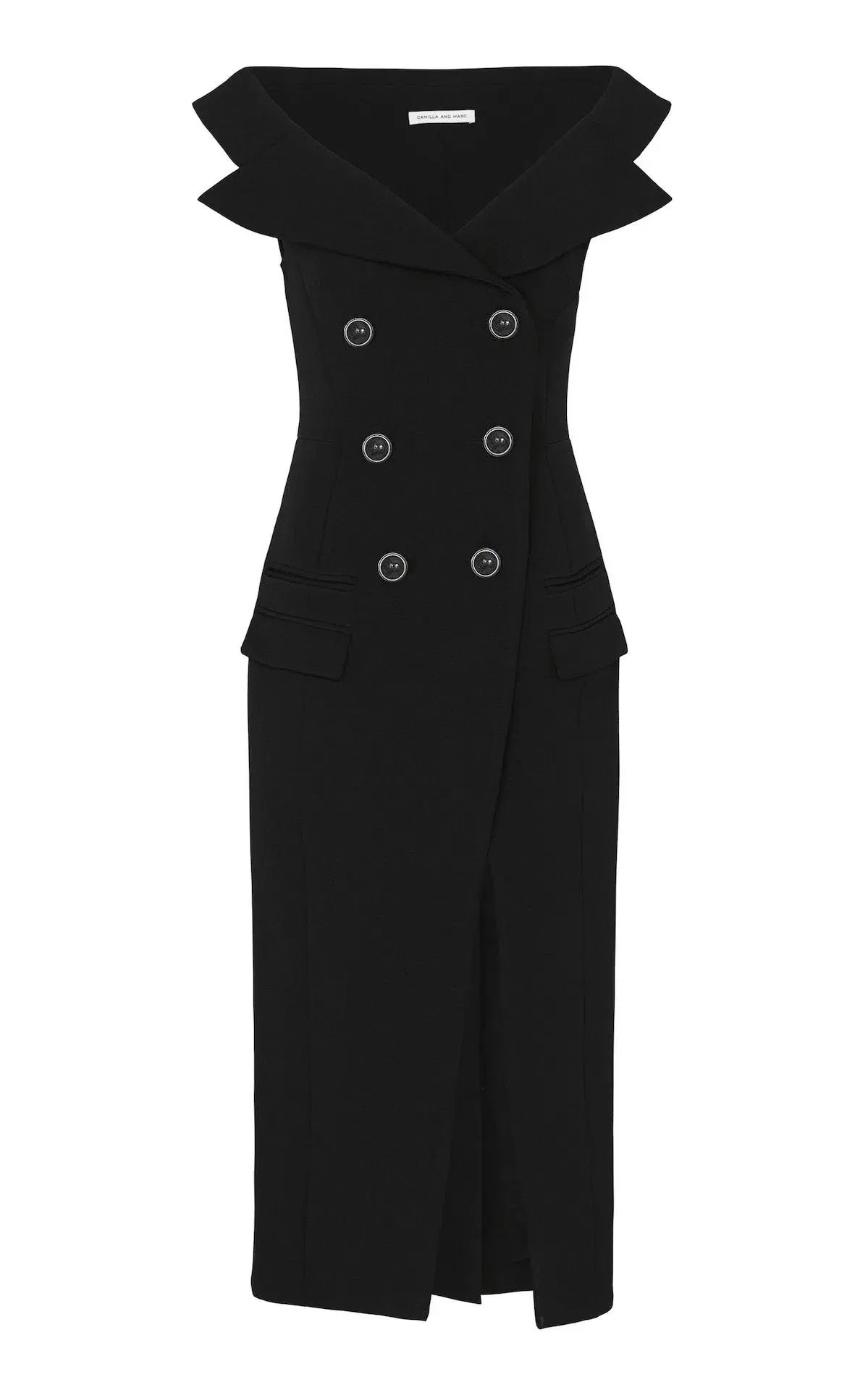 Camilla and Marc Ames Midi Dress Black Size 10 photo 3