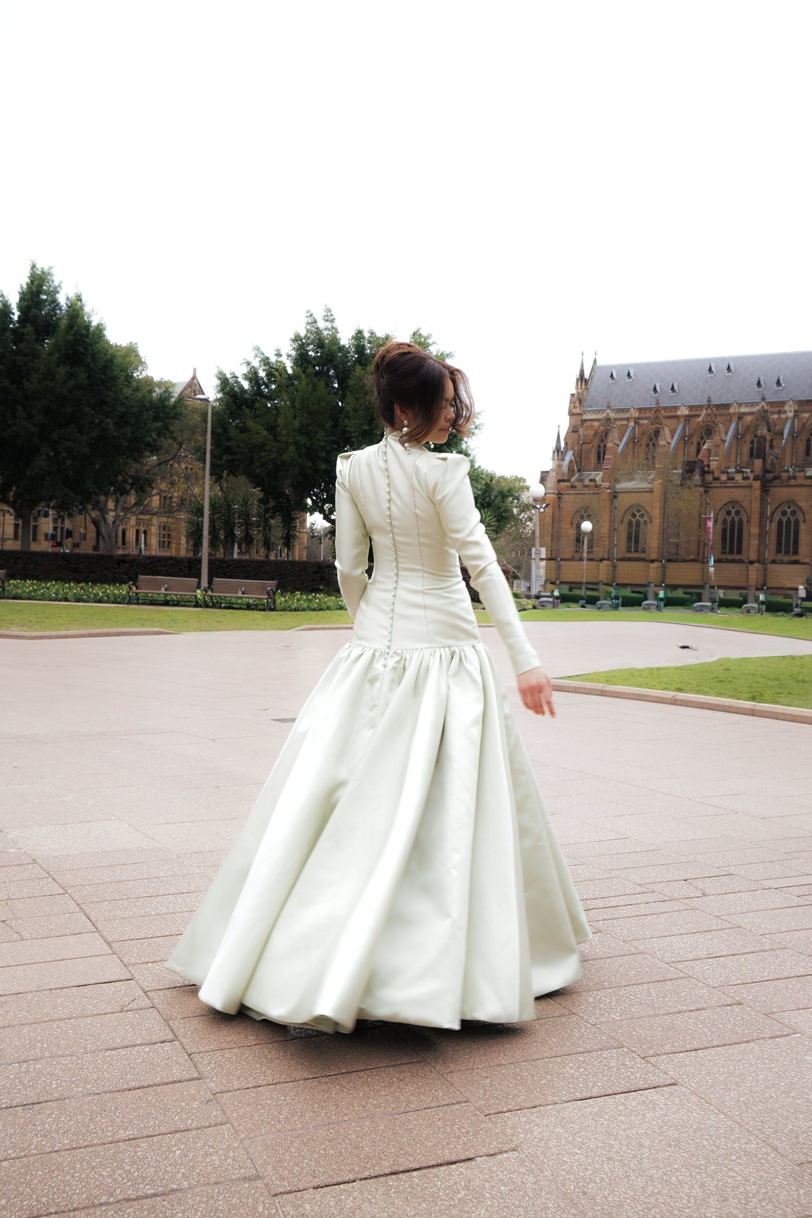 GENEVIEVE GOWN BY MY SECRET WARDROBE GREEN photo 2