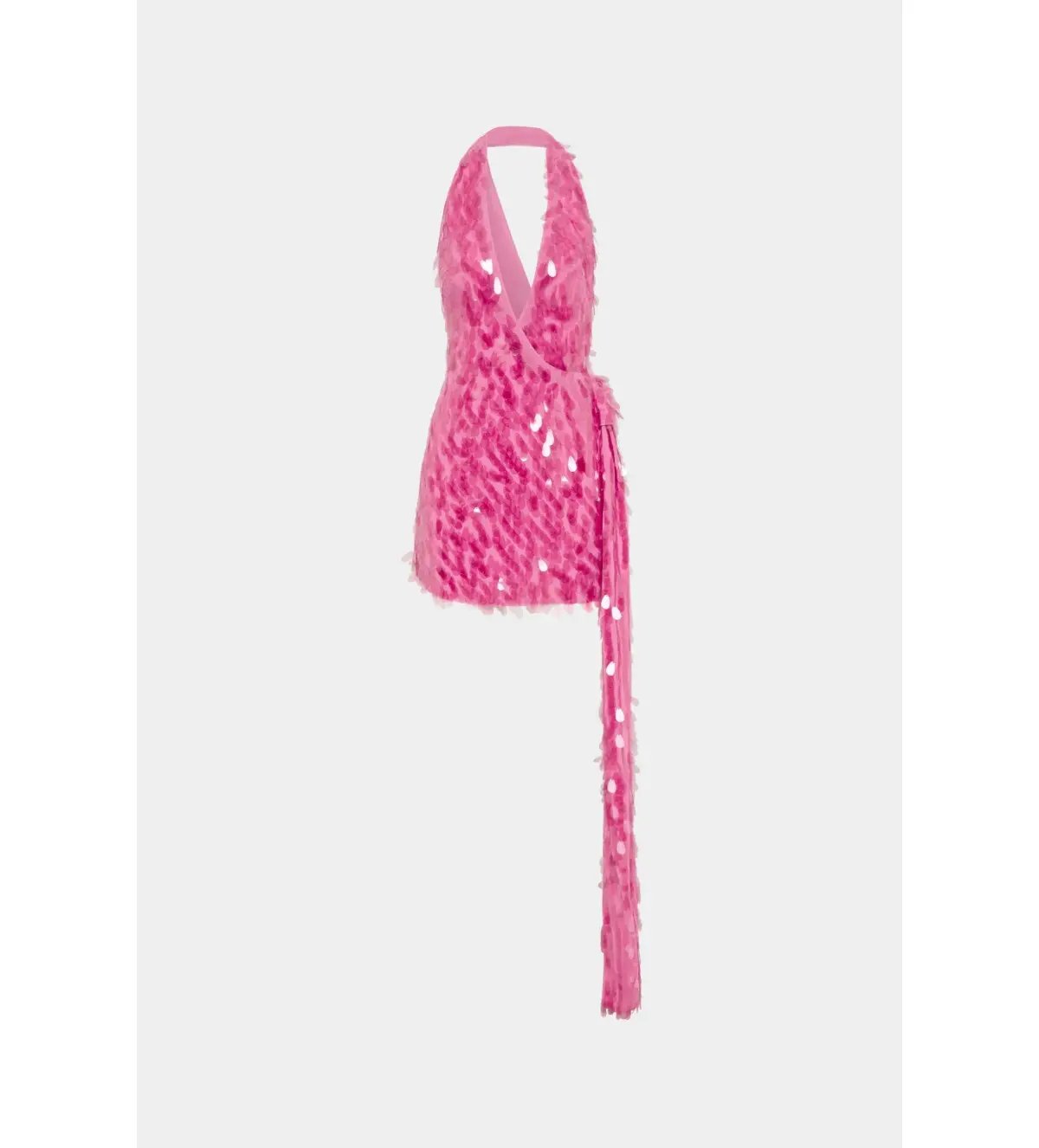 Misha Sapphire Sequin Mini Dress Fuchsia Pink Size 8/S photo 4