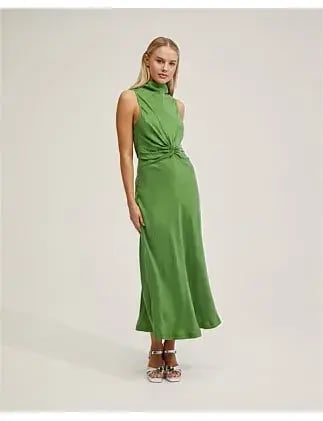 Oxford CAMILLA CUPRO BLEND DRESS Apple Size 12 photo 2