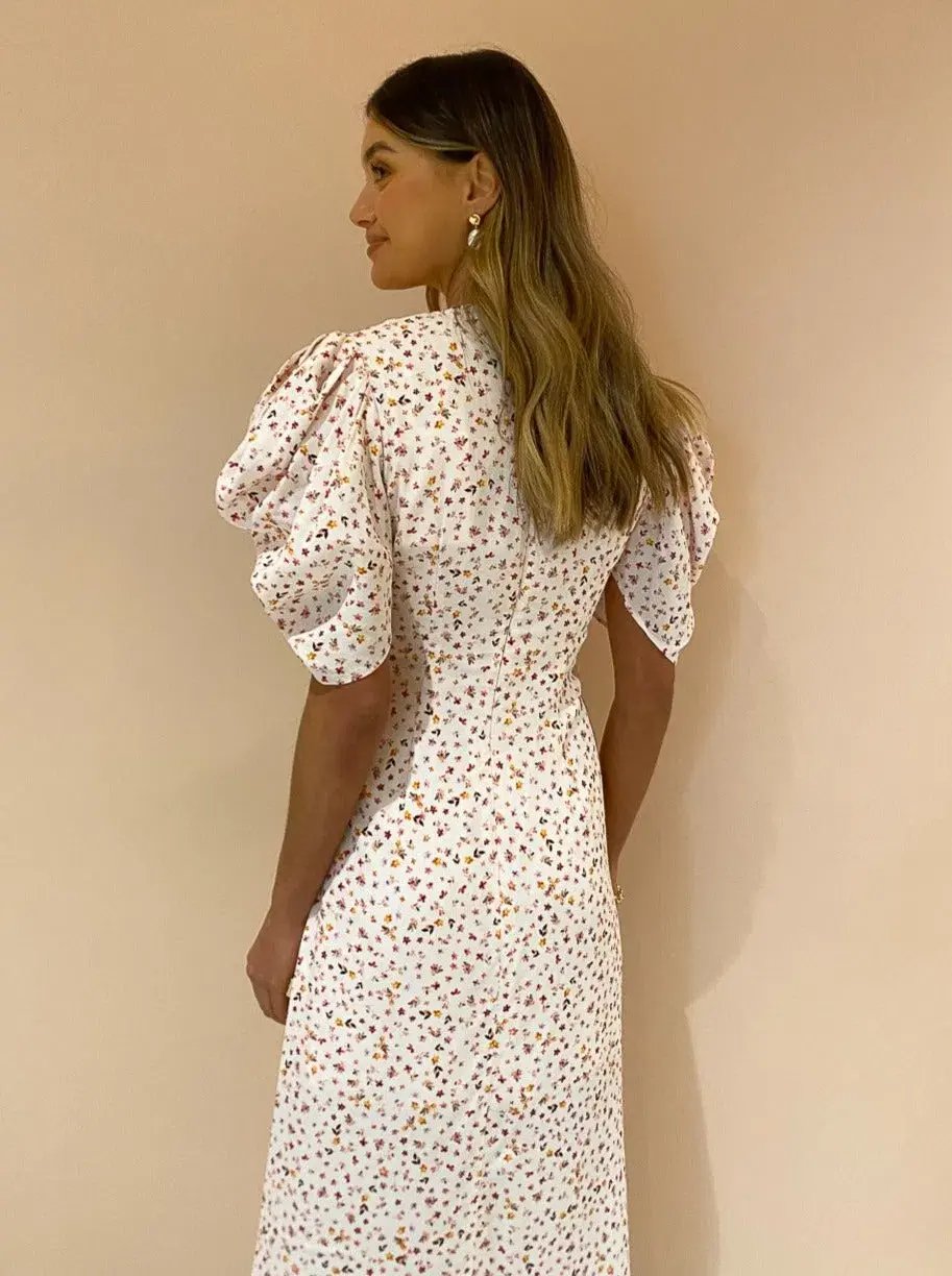 Significant Other Malarie Dress Ditsy Wild Flowers Print Size 8 photo 3
