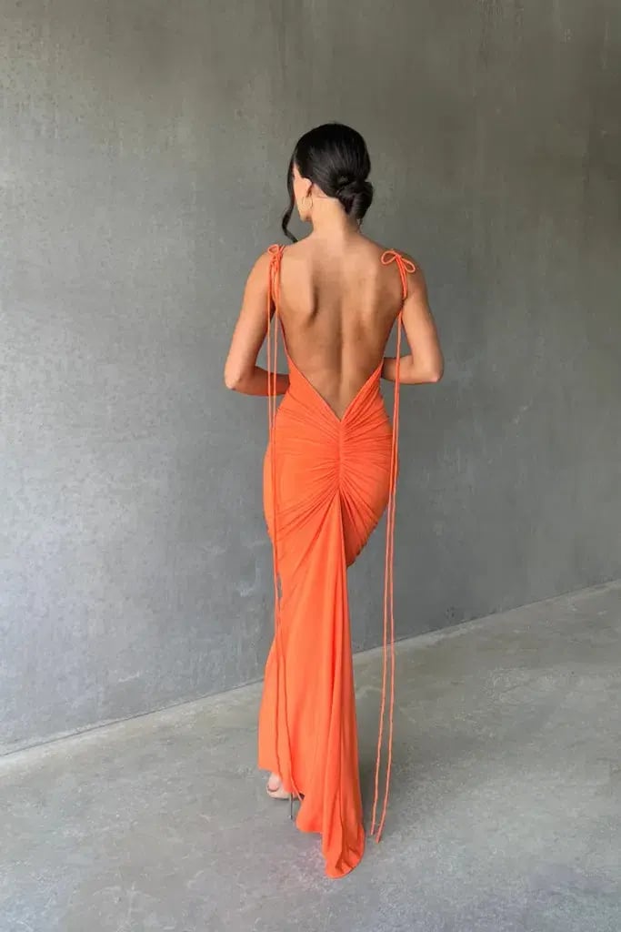 MELANI THE LABEL ZAHARA DRESS ORANGE SIZE AU 8 photo 6