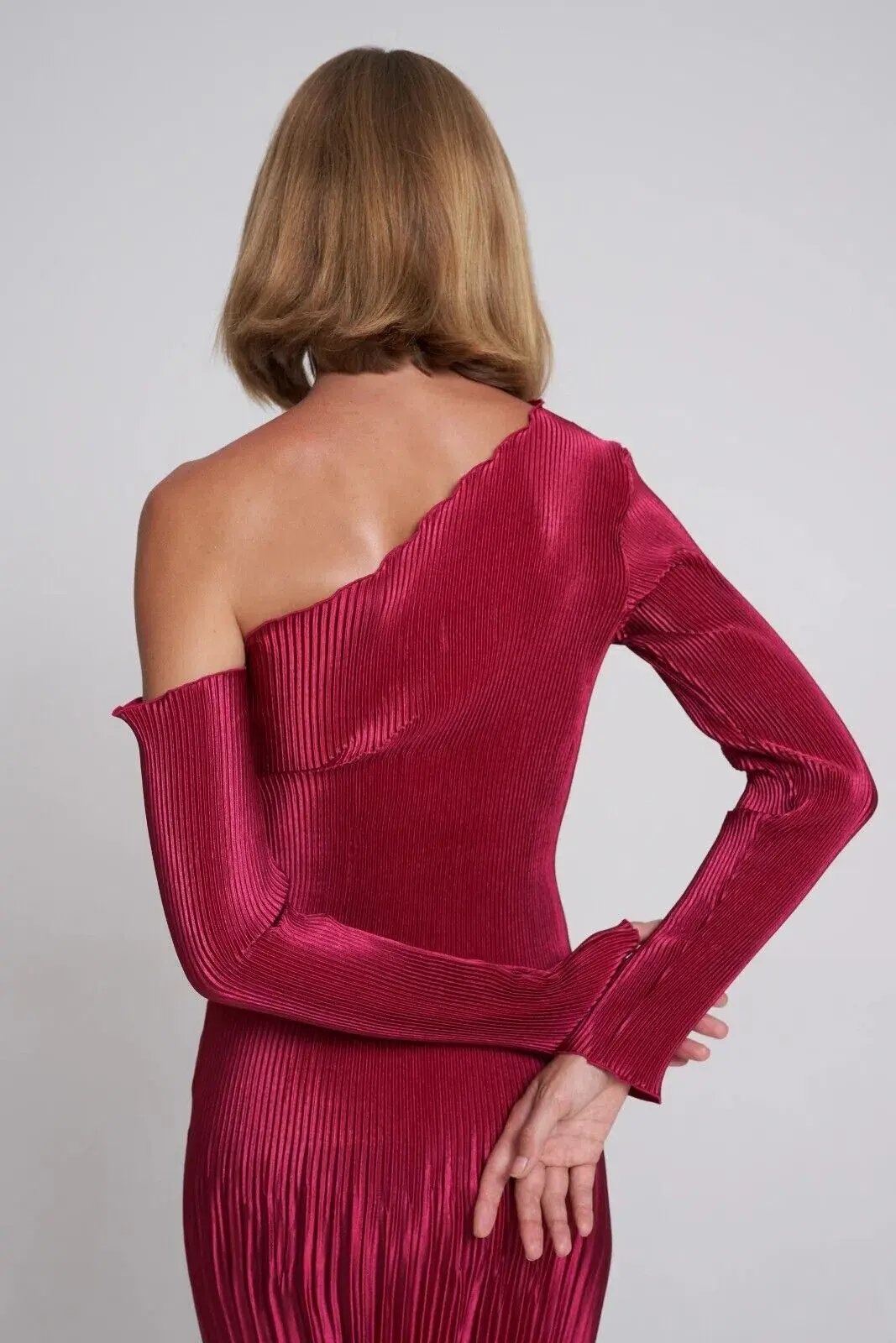 Reformation Raewyn Knit Dress Red Size AU 8 photo 17