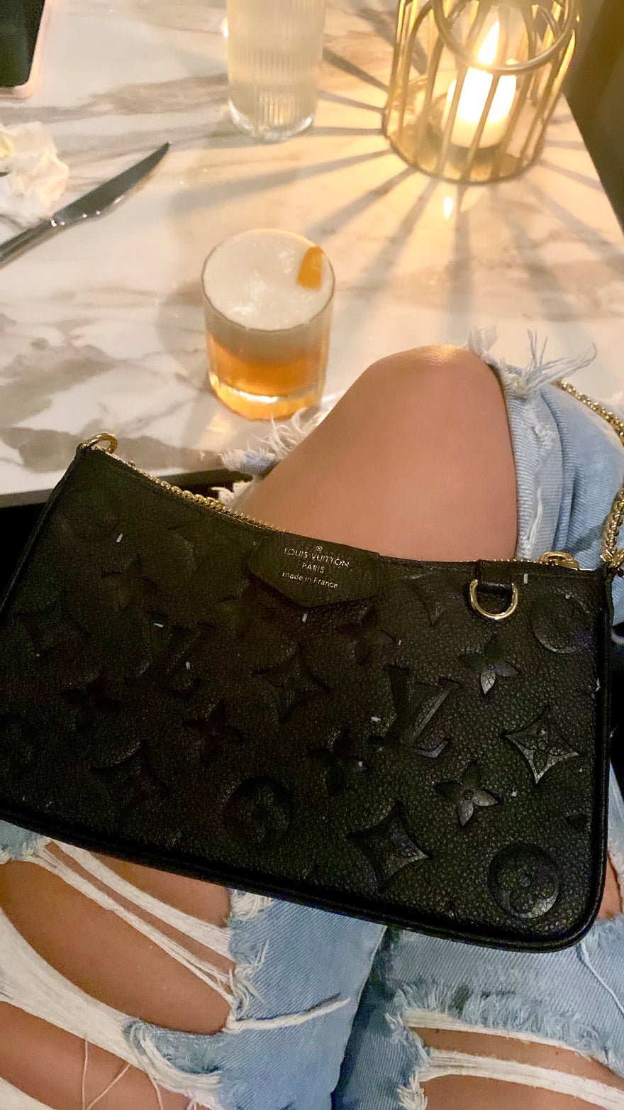 Louis Vuitton Easy Pouch On Strap Handbag Black photo 2
