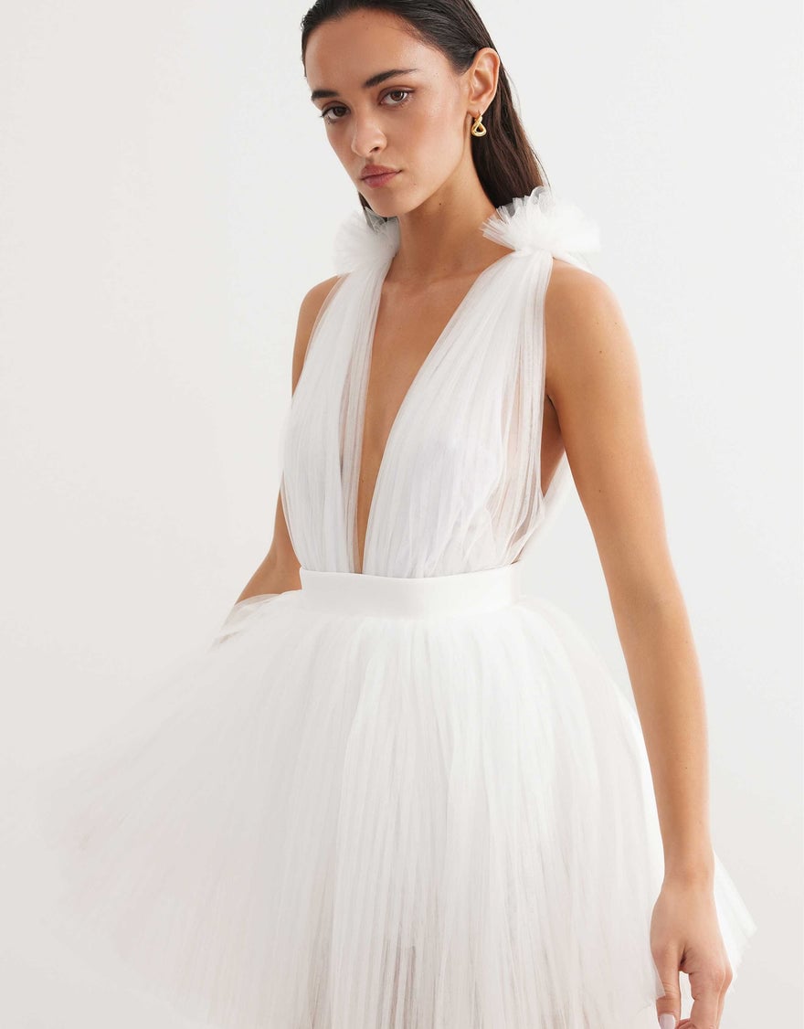 Lexi Charlize Dress, White photo 4