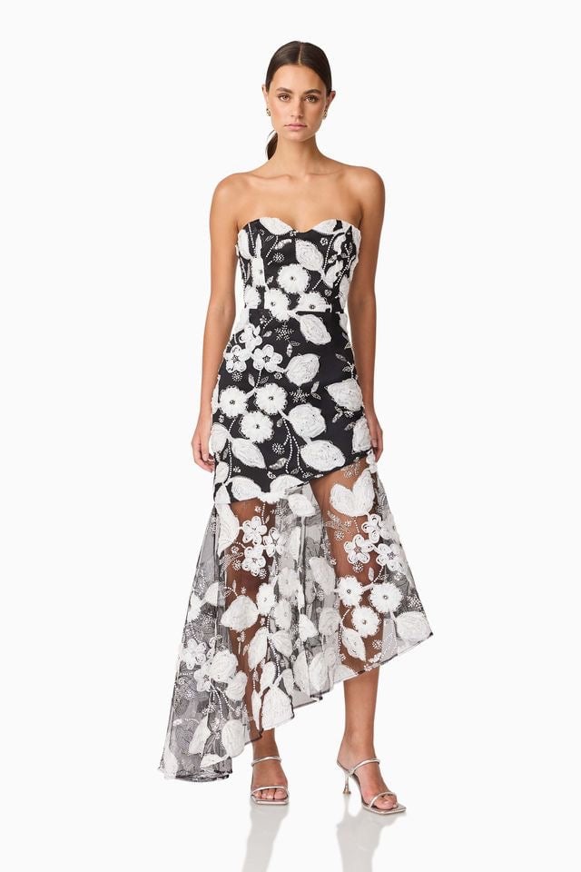 Elliatt Carol Gown - Black & White photo 3