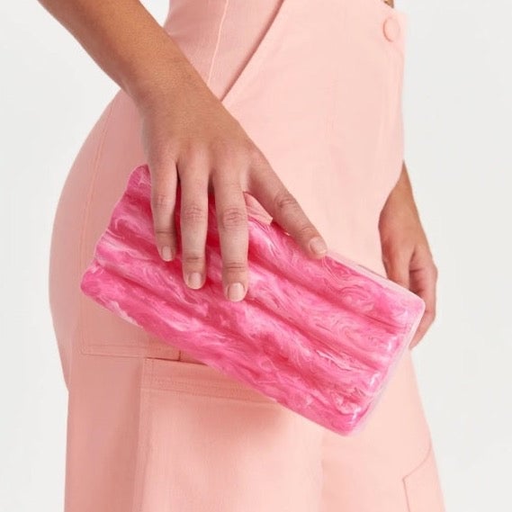 Cult Gaia Enid Clutch | Dragonfruit photo 3