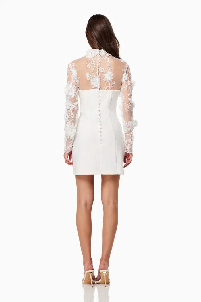 Elliatt Damaris Mini Dress in White Size Large / AU 12 photo 3