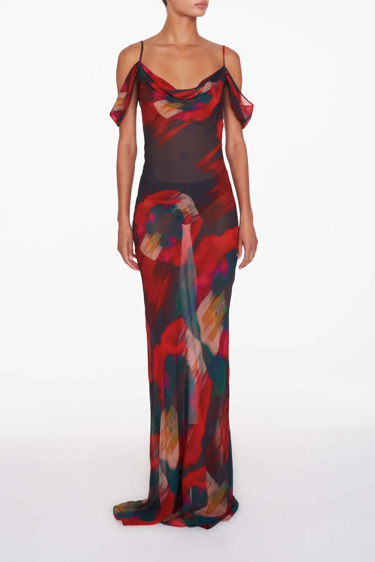 RAT & BOA Adriana Dress Abstract Floral Size 4 photo 2
