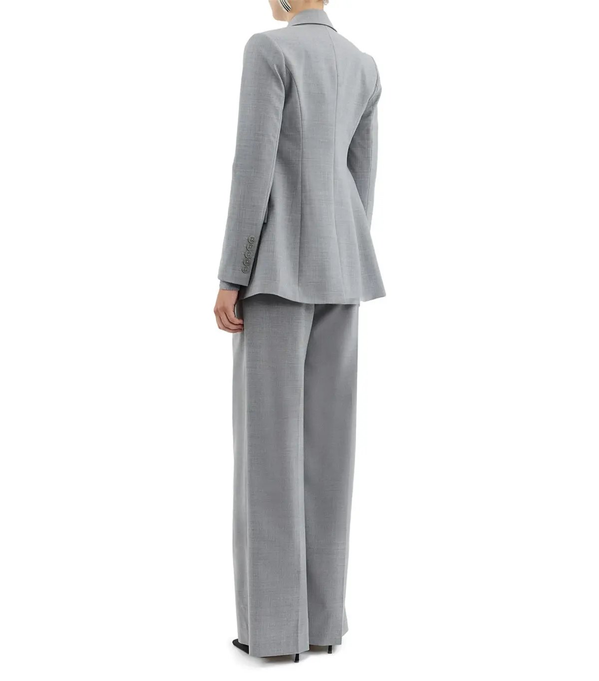 Rebecca Vallance Benoit Loose Fit Blazer in Grey Size AU 6 photo 4