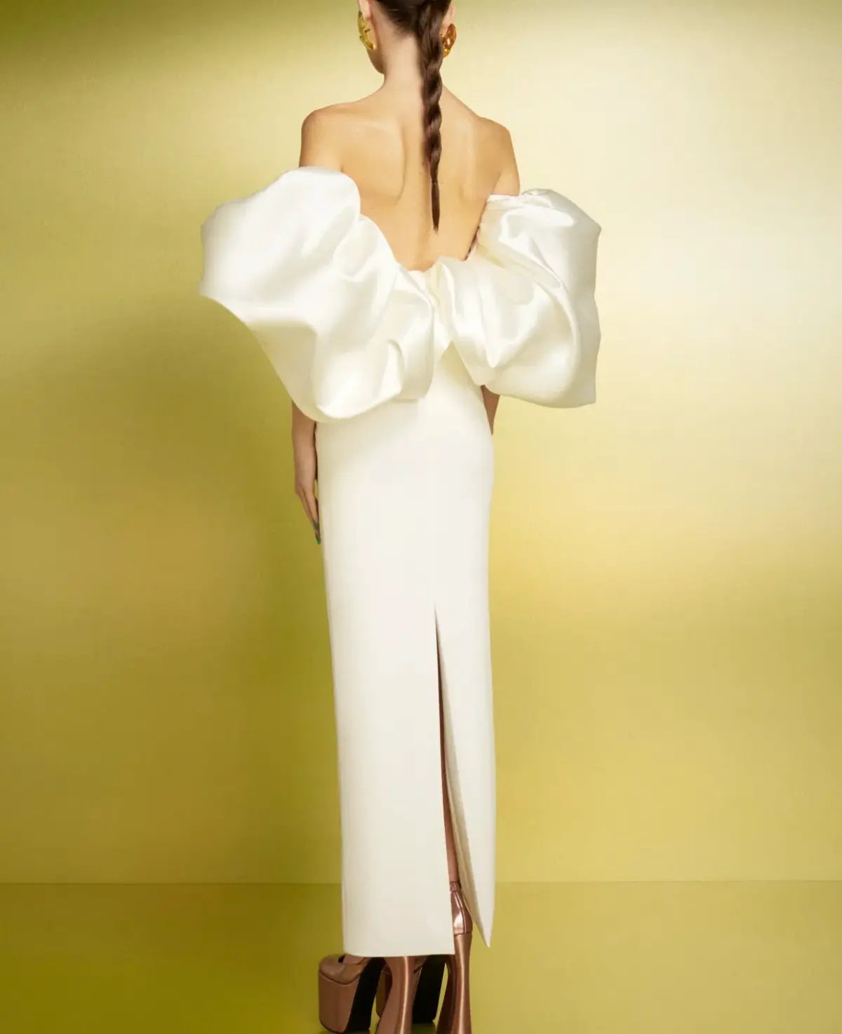 Solace London Pia Maxi Dress in Cream Size 10 photo 3